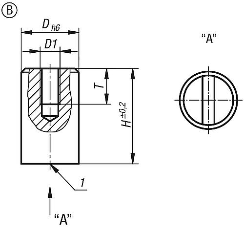 Magnet Stabgreifer, rund, D=10, M04, Form: B, NdFeB, Komp: Messing - K1395.210 - bei HUG Technik ☆