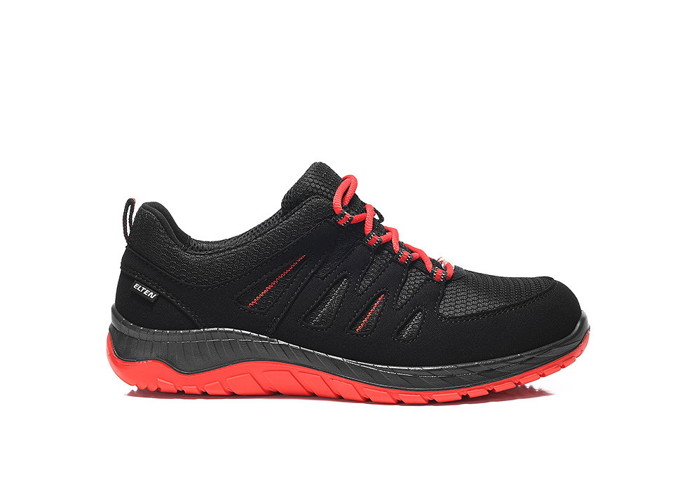 ELTEN® Berufshalbschuh MADDOX black-red Low ESD O2, 929652 - bei HUG Technik ✓