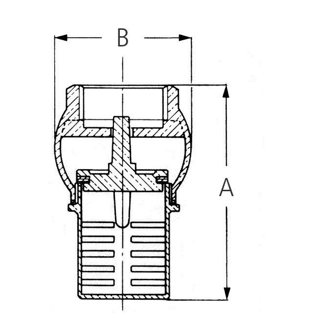 GEKA® Fußventil IG G 1 1/4, Messing - bei HUG Technik ✭