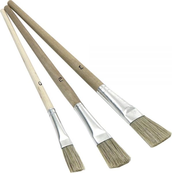 Nölle PROFI BRUSH Emaillelackpinsel a3StückGr.0/2/3 Chinaborste - erhältlich bei ♡ HUG Technik ✓ Nölle PROFI BRUSH Emaillelackpinsel a3StückGr.0/2/3 Chinaborste - erhältlich bei ♡ HUG Technik ✓