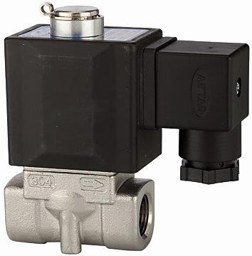 2/2-Wege-Magnetventil »2KS«, Edelstahl, NO, direktgesteuert, 230 V, G 1/2, PN 0 - 20 bar - kommt direkt von HUG Technik 😊