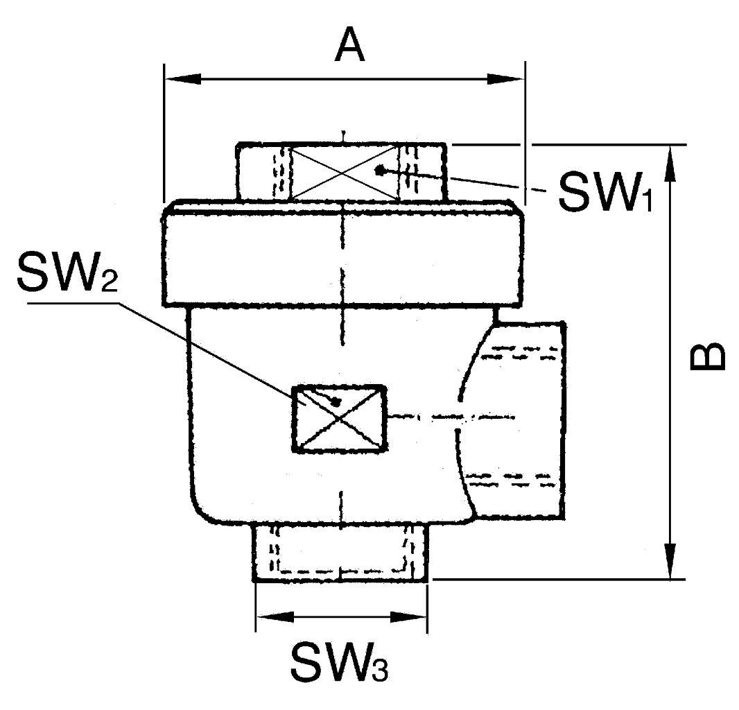 Schnellentlüftungsventil, G 1/2, SW1 26, SW2 26, SW3 26 - gibt’s bei ☆ HUG Technik ✓