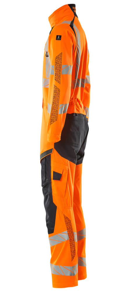 MASCOT® ACCELERATE SAFE Overall mit Knietaschen  Gr. 2XL, hi-vis orange/schwarzblau - erhältlich bei ♡ HUG Technik ✓