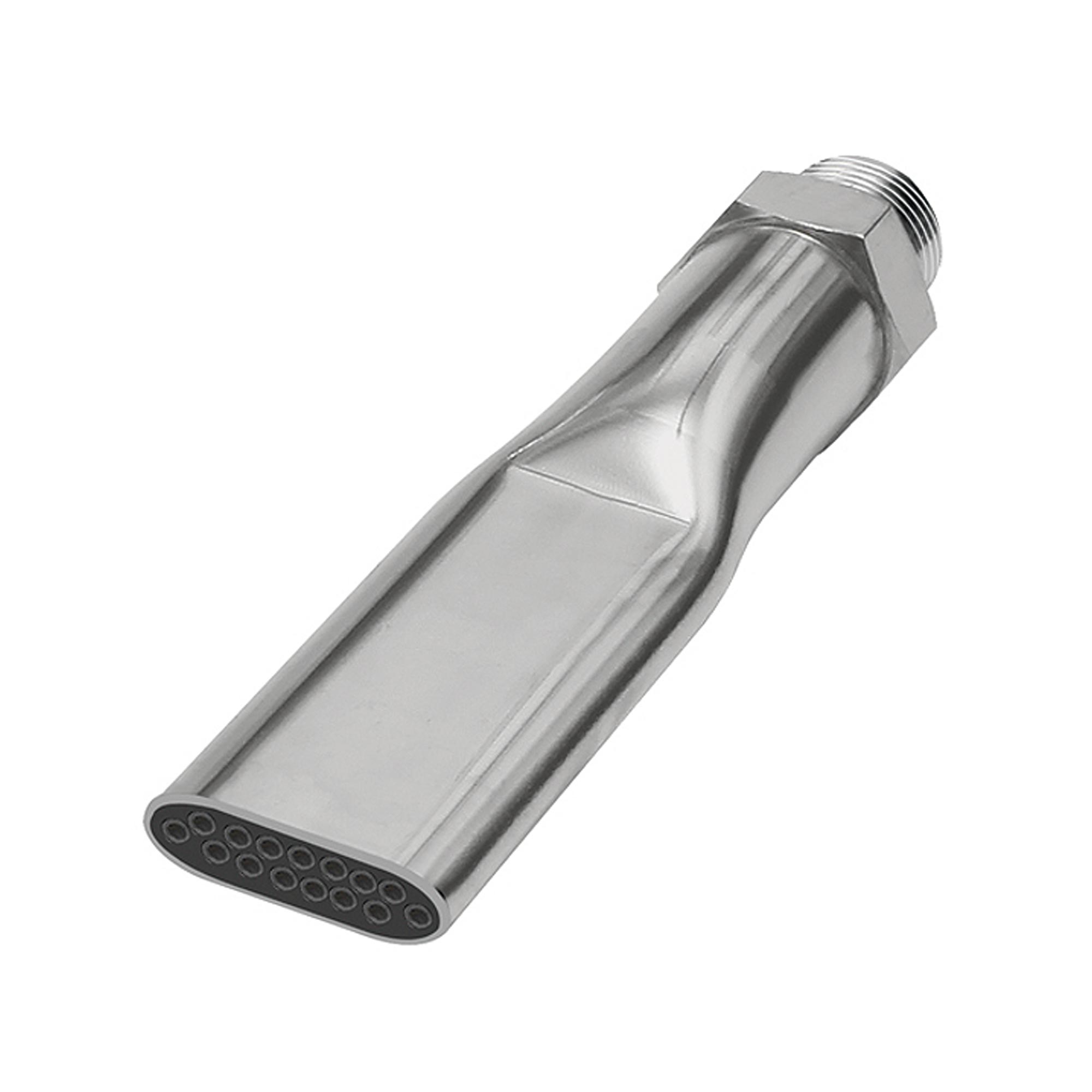Lärmarme Flachdüse, G 1/4 AG, Messing vernickelt, Düsenbreite 21,0 mm - bei HUG Technik ✓ ✌