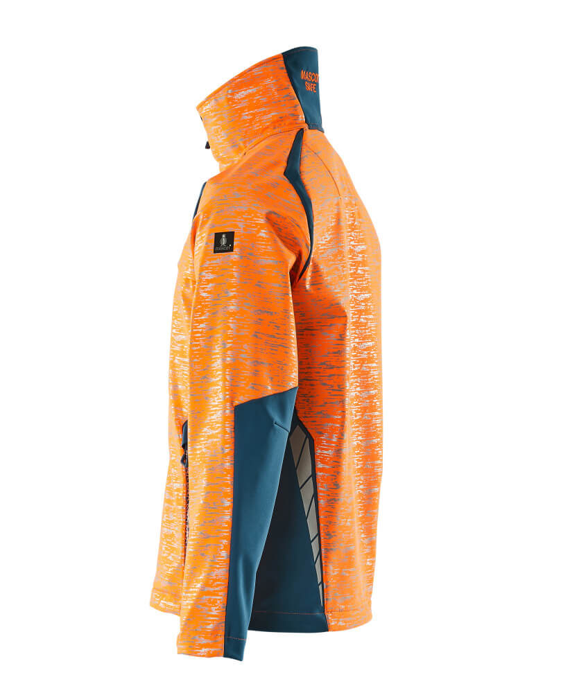 MASCOT® ACCELERATE SAFE Soft Shell Jacke  Gr. 2XL, hi-vis orange/dunkelpetroleum - bekommst Du bei ★ HUG Technik ✓