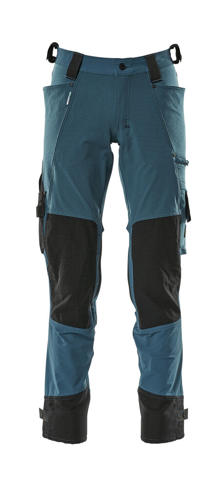 MASCOT® ADVANCED Hose mit Knietaschen  Gr. 76/C42, dunkelpetroleum - erhältlich bei ♡ HUG Technik ✓
