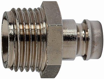 Temperier-Einstecknippel DN 6 mit AG, mit Absperrventil, M14x1,5, Messing - bekommst Du bei ★ HUG Technik ✓