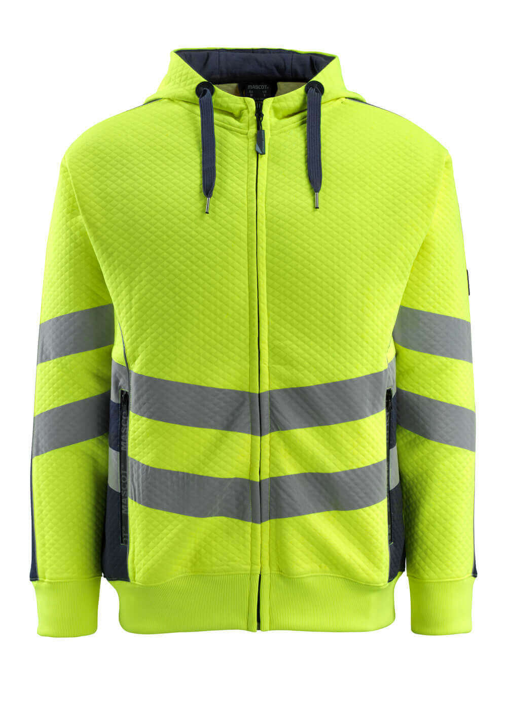 MASCOT® SAFE SUPREME Kapuzensweatshirt mit Reißverschluss »Corby« Gr. 2XL, hi-vis gelb/schwarzblau - gibt’s bei HUG Technik ✓