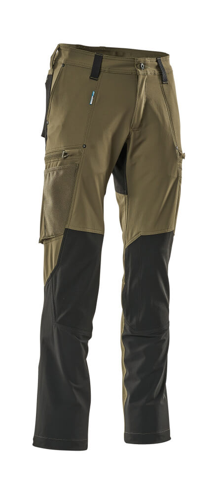 MASCOT® ADVANCED Funktionshose  Gr. 76/C42, moosgrün/schwarz - erhältlich bei ♡ HUG Technik ✓