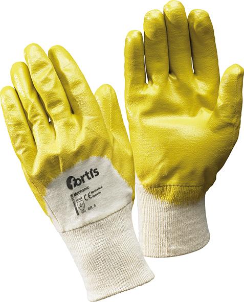 FORTIS Nitrilhandschuh »Mechanic«, gelb - bekommst Du bei HUG Technik ♡