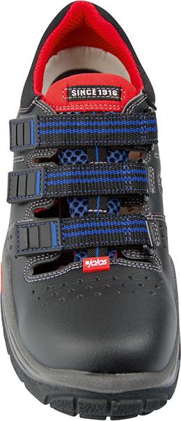 JALAS® Sicherheitssandale 3800R Respiro, S1, SRB, schwarz-rot-blau - gibt’s bei HUG Technik ✓