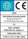 TOX® Bolzenanker S-FIX Pro 1 M10x90 /10 Option 1 Edelstahl A4 - gibt’s bei ☆ HUG Technik ✓