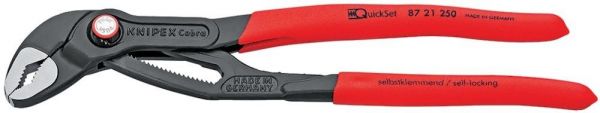 KNIPEX® Wasserpumpenzange Cobra QuickSet 250 mm tauchisoliert - bei HUG Technik ✭
