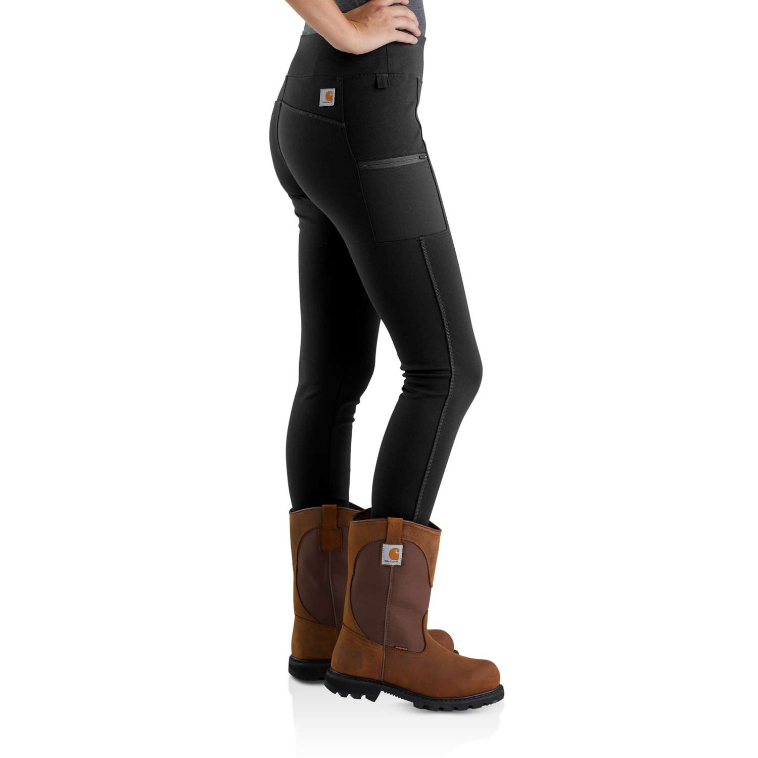 carhartt® Damen Leggings FORCE LIGHTWEIGHT UTILITY LEGGING black Ansicht 3  - erhältlich bei ☆ HUG Technik ✓