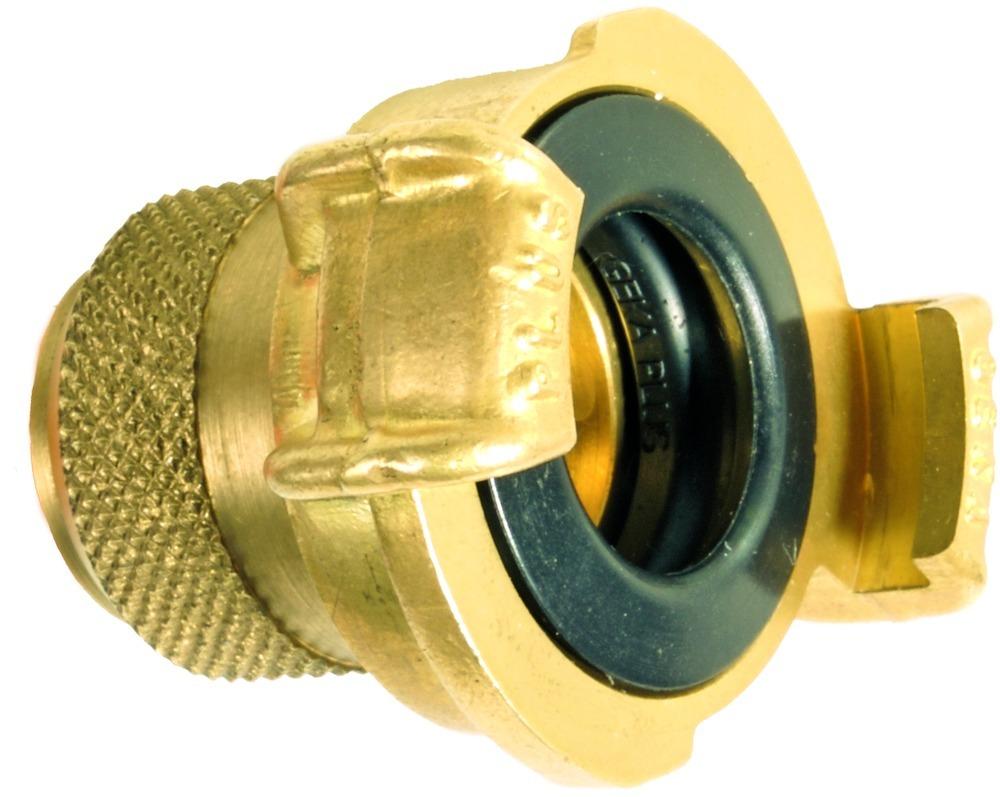 GEKA® plus-Schlauchstück »Z« 1/2, Messing, mit Schlauchfassung 2-teilig - direkt bei HUG Technik ✓