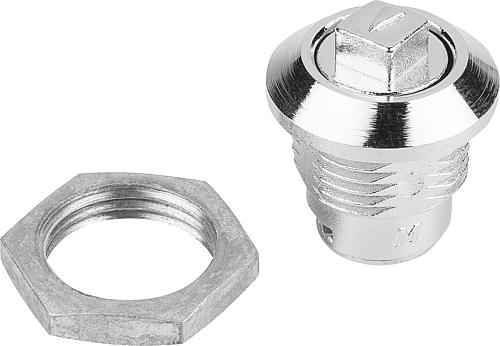 Drehriegel kleine Ausführung Zink - K0518 - erhältlich bei ✭ HUG Technik ✓
