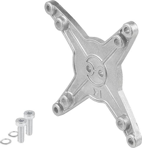 Produktbild Monitorhalterung Anschlussplatte Vesa Gr.75/100, Aluminium - K1510.75100 - bekommst Du bei ★ HUG Technik ✓