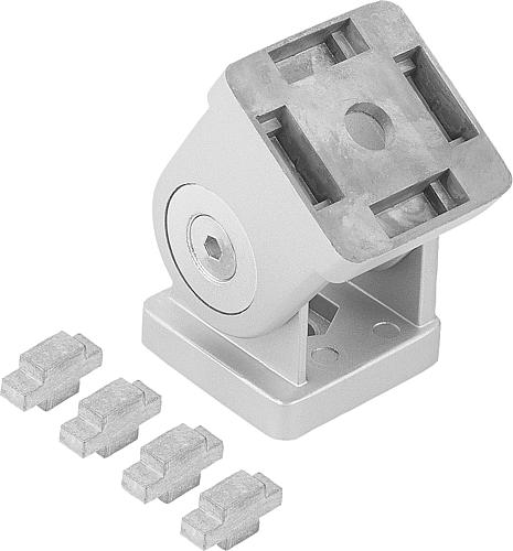 Gelenkstück 30x30x45, Form:A Zink, Typ B, BN=8 - K1051.083030 - bei HUG Technik ✭