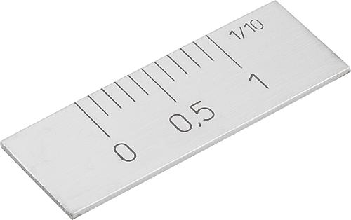 Produktbild Nonius selbstklebend L=40 Edelstahl, horizontal - K0759.0001 - bei HUG Technik ✭