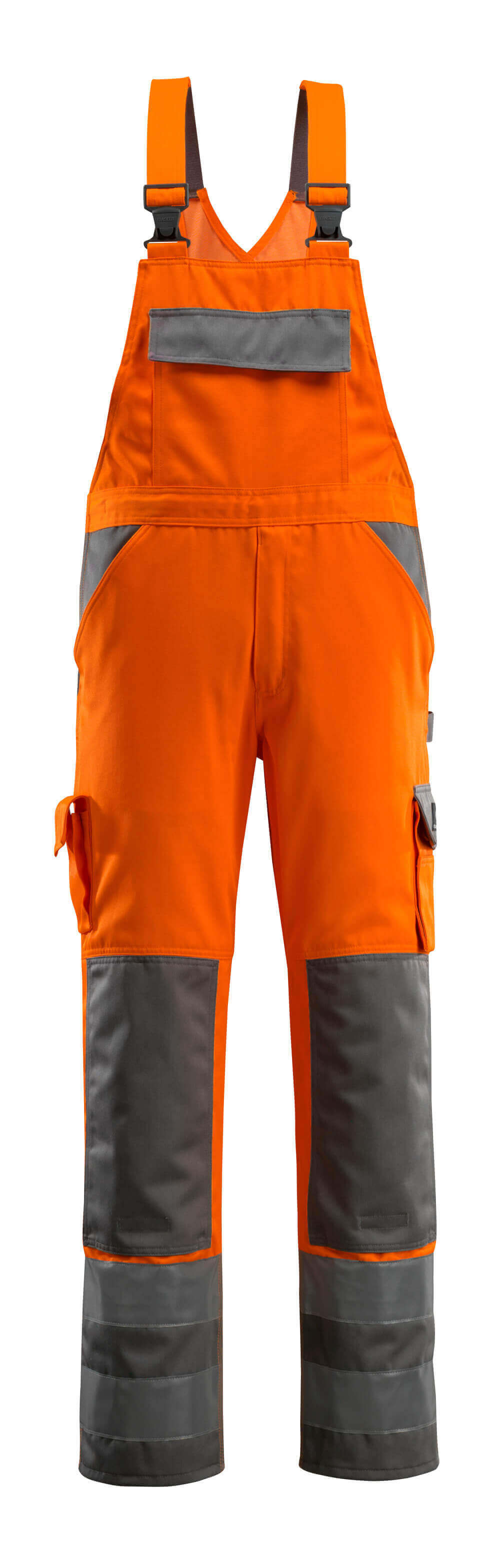 MASCOT® SAFE COMPETE Latzhose mit Knietaschen »Barras« Gr. 76/C46, hi-vis orange/anthrazit - bei HUG Technik ☆