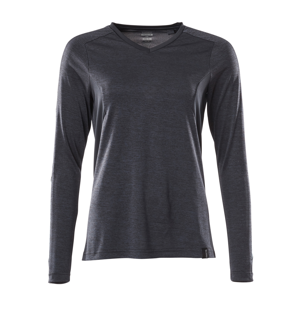 MASCOT® ACCELERATE T-Shirt, Langarm  Gr. 2XL/ONE, schwarzblau meliert - erhältlich bei ✭ HUG Technik ✓