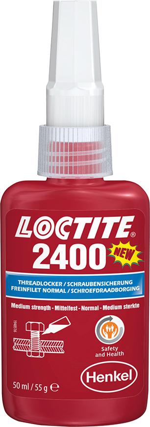 Loctite® 2400 Schraubensicherung hochfest 50 ml - bekommst Du bei HUG Technik ♡