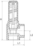 Eck-Sicherheitsventil, Sattdampf, G 1 1/2, 0,2 bar - bei HUG Technik ✭