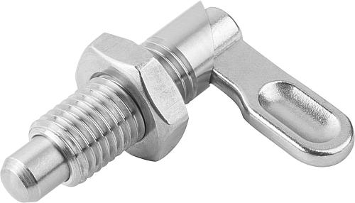 Sperrriegel M10, Form: B Edelstahl, D=4 - K0637.1050410 - direkt bei HUG Technik ✓