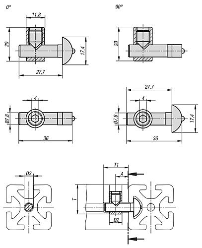 Verbindungssatz Zentral, Typ I - K1033.0800 - bei HUG Technik ☆