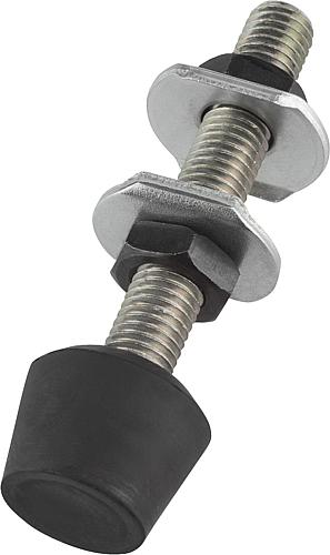 Produktbild Andruckspindel mit Druckstück Stahl, Komp: Neopren - K0103.04032 - gibt’s bei HUG Technik ✓