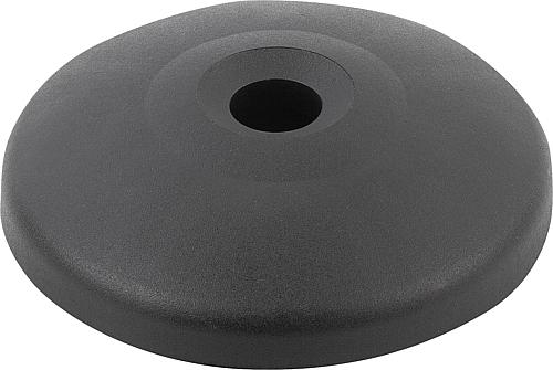 Teller Anti-Slip-Platte, Form:B Thermoplast, schwarz - K0423.2060 - bei HUG Technik ✓