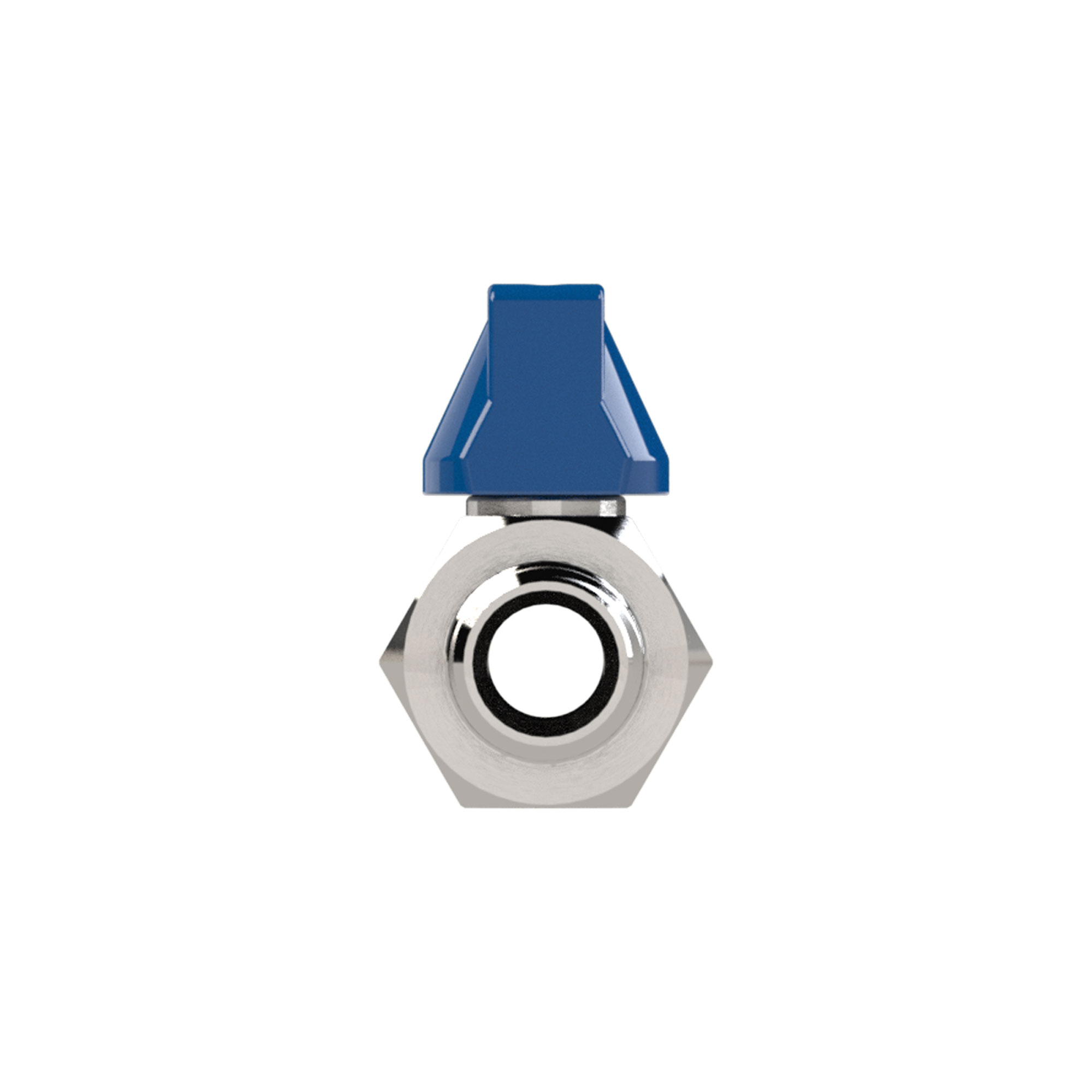 Mini-Kugelhahn, Edelstahl 1.4408 CF8M, IG/AG, G 1/4, DN 8 - direkt bei HUG Technik ✓