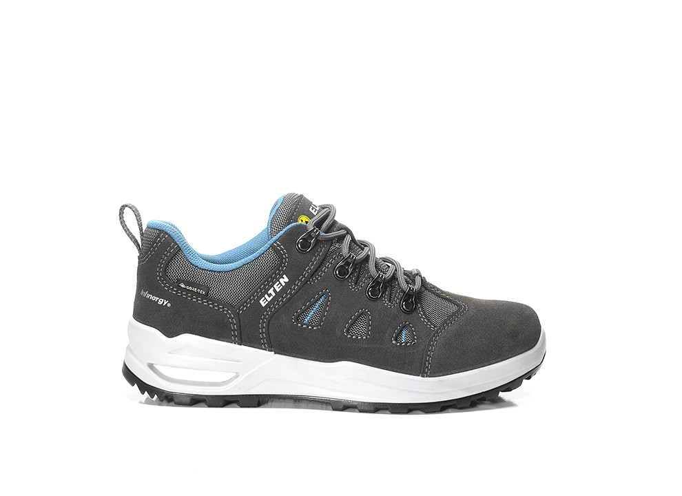 ELTEN® Berufshalbschuh ENYA XXF GTX grey-turquoise Low ESD O2 WR CI - rechts