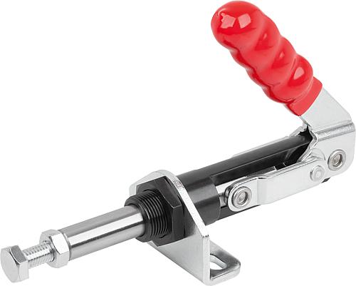 Produktbild Schubstangenspanner, mit Konsole Standard, F2=4000, Stahl verzinkt und passiviert, Komp: Kunststoff Komp: Rot - K1546.04000 - gibt’s bei HUG Technik ✓