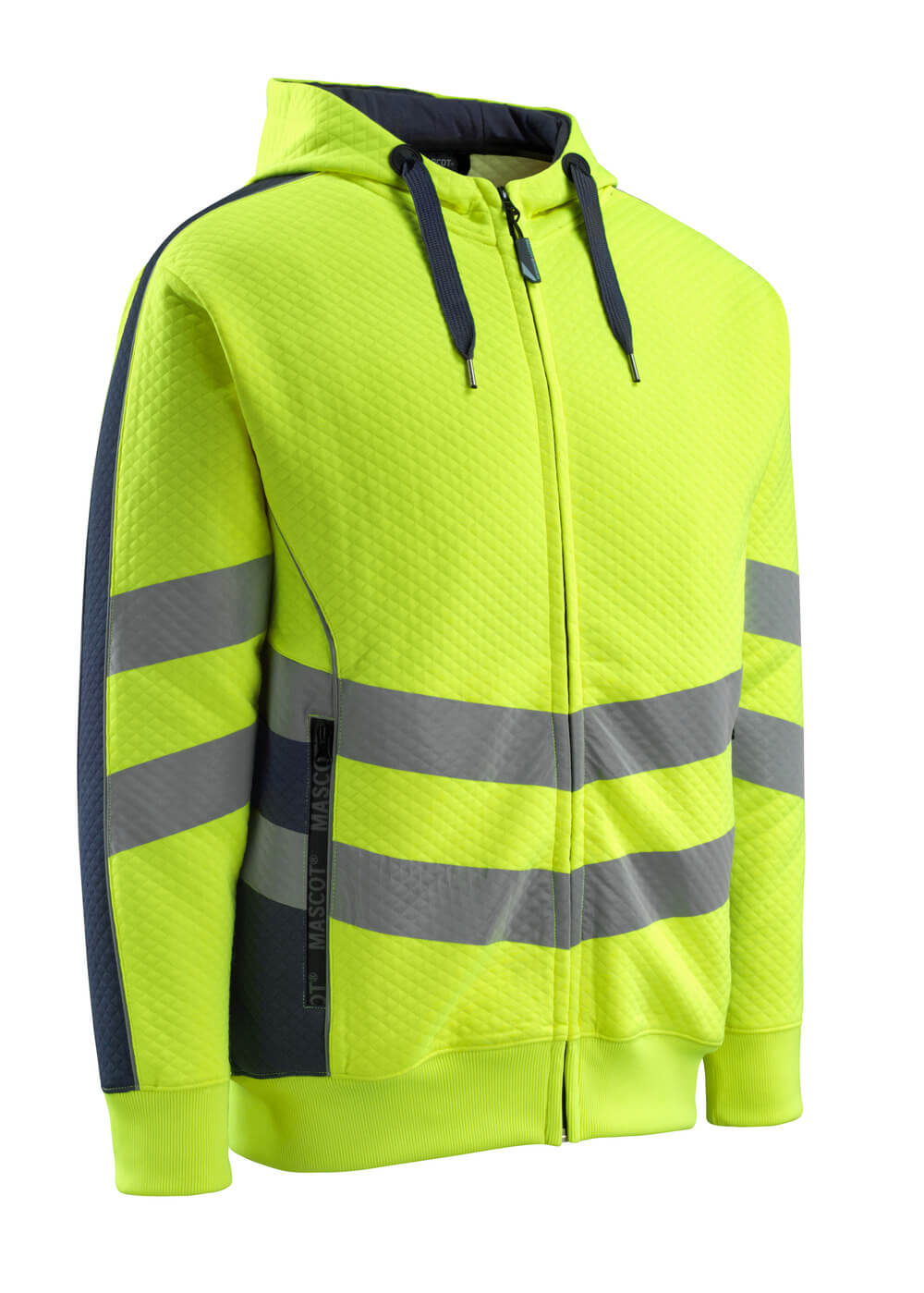 MASCOT® SAFE SUPREME Kapuzensweatshirt mit Reißverschluss »Corby« Gr. 2XL, hi-vis gelb/schwarzblau - direkt bei HUG Technik ✓