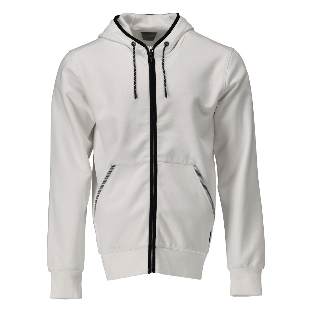 MASCOT® CUSTOMIZED Kapuzensweatshirt mit Reißverschluss  Gr. 2XL, weiß - direkt bei HUG Technik ✓
