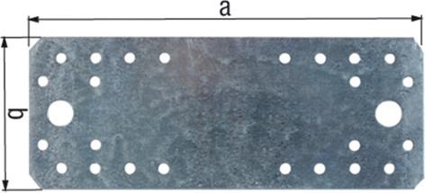 Flachverbinder,100x35x2,5, sendzimirverzinkt - bekommst Du bei ★ HUG Technik ✓