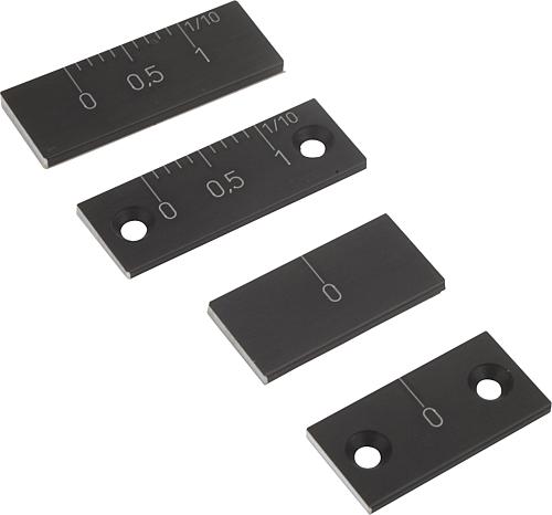 Nonius selbstklebend L=40 Aluminium, horizontal - K0757.0001 - gibt’s bei ☆ HUG Technik ✓