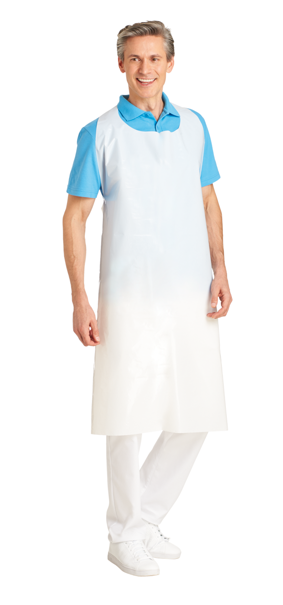 LEIBER Schutzschürze weiß, One Size - direkt von HUG Technik ✓