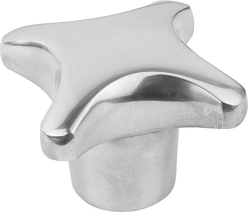 Kreuzgriff poliert D1=40, Form: C Aluminium, D4=8 - K0145.3040082 - bei HUG Technik ✭