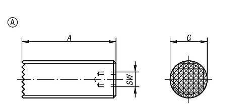 Gripper verstellbar M10x40, Form: A Werkzeugstahl - K0388.4010 - direkt von HUG Technik ✓