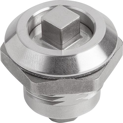 Drehriegel kleine Ausführung, Edelstahl 1.4401 - K1351 - bei HUG Technik ☆