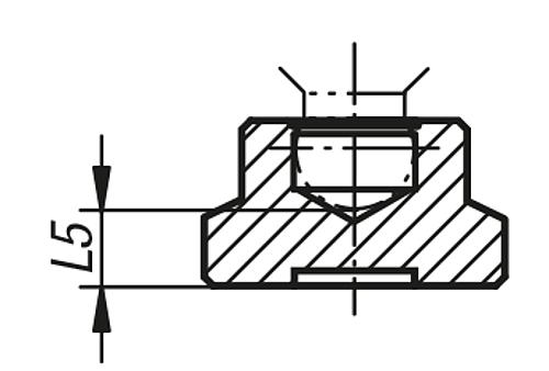 Druckstück Gr.1, Form: A Polyamid, D1=15 - K0393.206 - kommt direkt von HUG Technik 😊