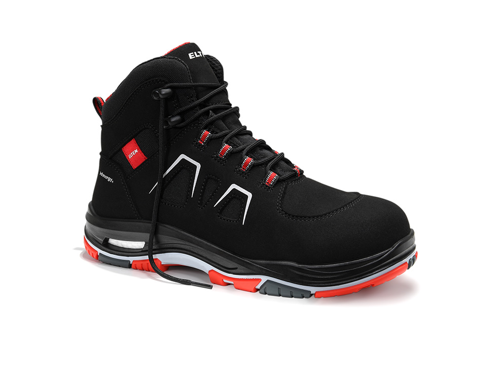 ELTEN® Sicherheitsstiefel ALAN XXTP black-red Mid ESD S3S