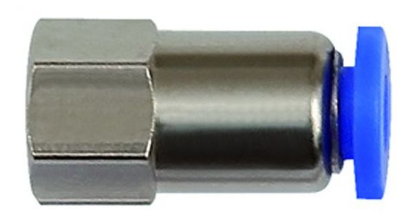 Gerade Steckverschraubung »Blaue Serie« mini, M5 i., Schlauch-Ø 4 - erhältlich bei ❣ HUG Technik ✓