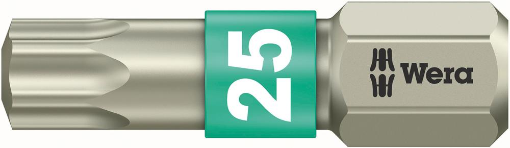 Wera® Bit für TORX® 3867/1 TS TORX, Edelstahl, TX 25 x 25mm - bei HUG Technik ✭