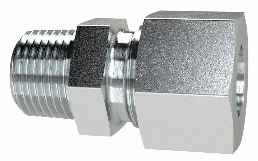 Einschraubverschraubung gerade, M10 AG, Rohr-Außen-ø 6 mm, Stahl verzinkt - bei HUG Technik ✓