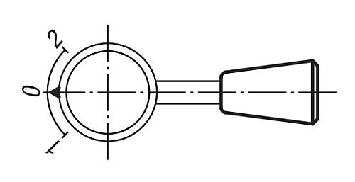 Konusknopf feststehend M05, D1=20, Duroplast schwarz - K1207.05 - gibt’s bei HUG Technik ✓