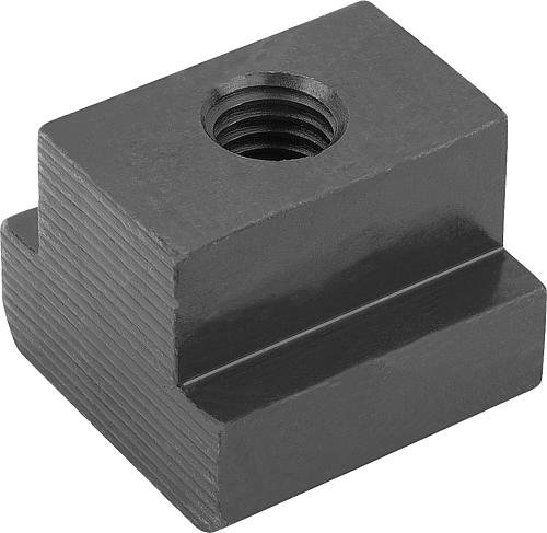 Mutter für T-Nut M05 Vergütungsstahl, schwarz, DIN508, BT=6 - K0377.05 - bei HUG Technik ✓