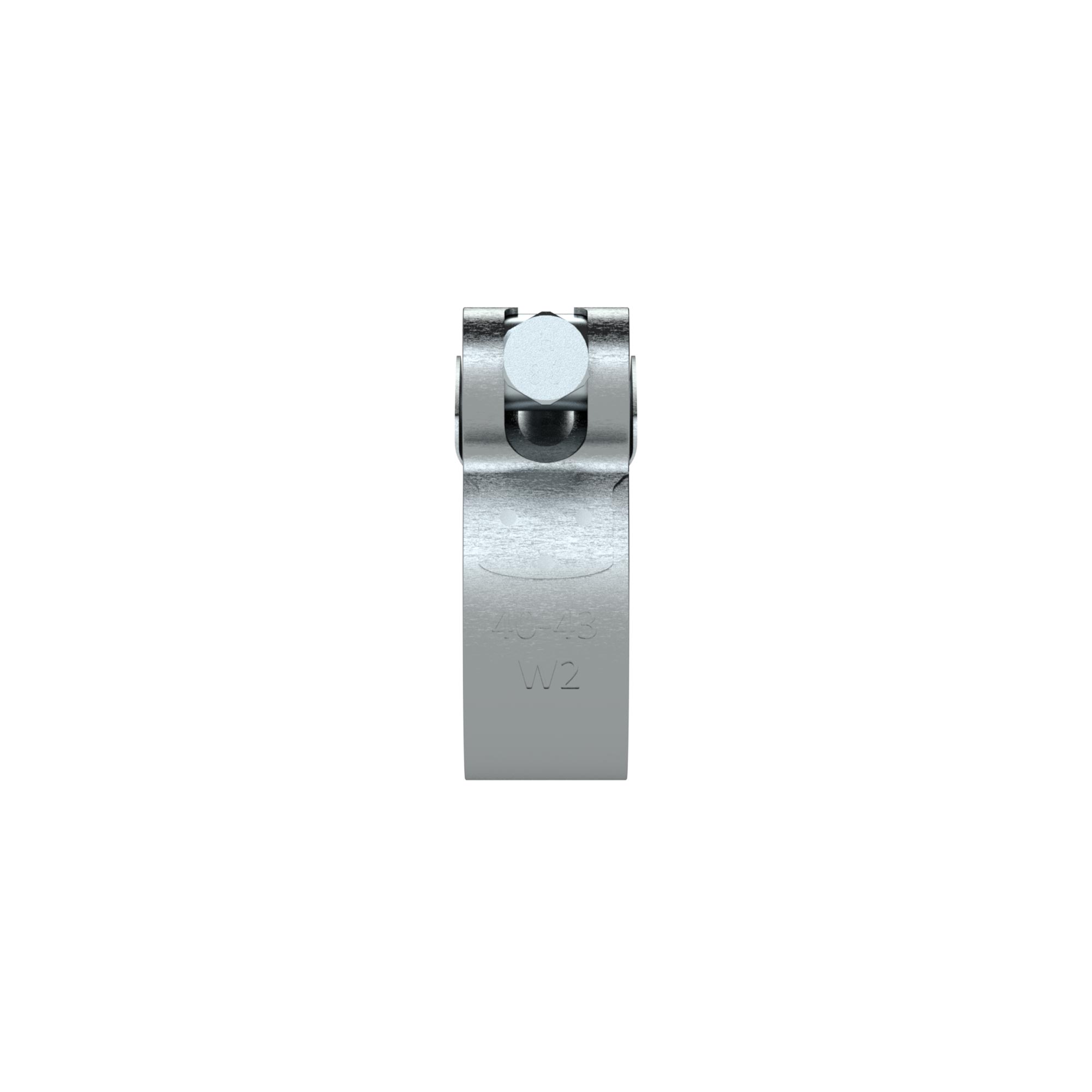 Gelenkbolzenschelle, Chromstahl 1.4016 (W2), 80 - 85 mm, 24 mm - erhältlich bei ❣ HUG Technik ✓
